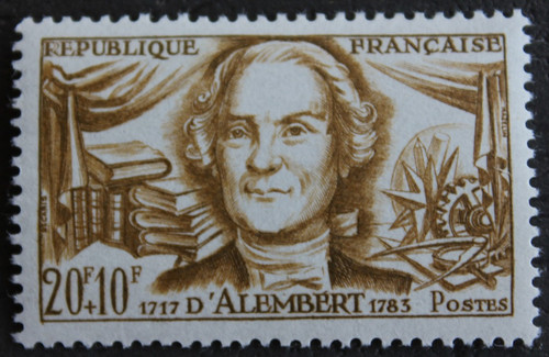 Timbre france d alembert - timbre,