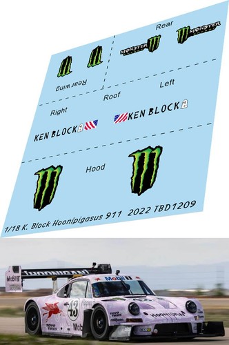 Decals per porsche - 1/18,